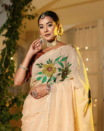 Brown Color Georgette 1 - Minute Ready to Wear Saree with Fully Stitch Blouse (Free Size) Up to 44 - Image 2