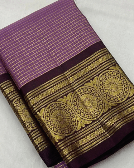 Light Purple Color Elite Pick Soft Banarasi Silk Saree with Classy Bloue Piece