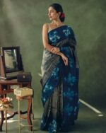 Blue Color Customer Favorite Soft Banarasi Silk Saree with Classy Bloue Piece