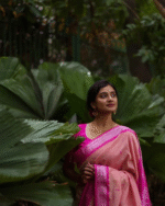 Pink Color Signature Line Soft Banarasi Silk Saree with Classy Bloue Piece - Image 5