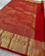 Red Color Customer Favorite Soft Banarasi Silk Saree with Classy Bloue Piece - Image 5