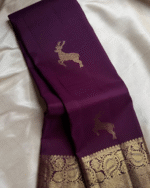 Purple Color Most Wanted Soft Banarasi Silk Saree with Classy Bloue Piece - Image 4