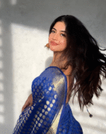 Blue Color Latest Drop Soft Banarasi Silk Saree with Classy Bloue Piece - Image 5