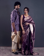 Dark Purple Color Now Available Soft Banarasi Silk Saree with Classy Bloue Piece - Image 8
