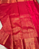 Red Color Latest Add Soft Banarasi Silk Saree with Classy Bloue Piece - Image 2