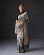 Black Color Latest Arrival Soft Banarasi Silk Saree with Classy Bloue Piece