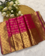 Pink Color Fresh Arrival Soft Banarasi Silk Saree with Classy Bloue Piece - Image 6