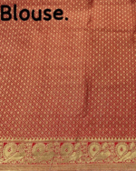 Black Color Just In Soft Banarasi Silk Saree with Classy Bloue Piece - Image 5