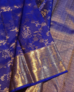 Blue Color Best Seller Pure Golden Zari Work Soft Banarasi Silk Saree with Classy Bloue Piece - Image 7