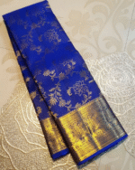 Blue Color Best Seller Pure Golden Zari Work Soft Banarasi Silk Saree with Classy Bloue Piece - Image 6