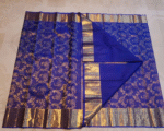 Blue Color Best Seller Pure Golden Zari Work Soft Banarasi Silk Saree with Classy Bloue Piece - Image 5