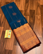 Navy Blue Color Best Seller Soft Banarasi Silk Saree with Classy Bloue Piece