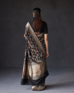 Black Color Most Wanted Soft Banarasi Silk Saree with Classy Bloue Piece - Image 5
