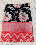 Black And Red Color Signature Line Soft Banarasi Silk Saree with Classy Bloue Piece - Image 5