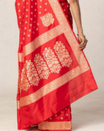 Red Color Just Released Soft Banarasi Silk Saree with Classy Bloue Piece - Image 5