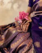 Purple Color Latest Arrival Soft Banarasi Silk Saree with Classy Bloue Piece - Image 2