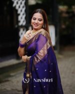 Blue Color Going Fast Soft Banarasi Silk Saree with Classy Blouse Piece - Image 8
