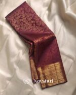 Purple Color Color Recent Pure Golden Zari Work Soft Banarasi Silk Saree with Classy Blouse Piece