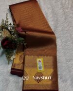 Brown Color Now Available Pure Golden Zari Work Soft Banarasi Silk Saree with Classy Blouse Piece