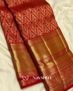 Red Color New Release Pure Golden Zari Work Soft Banarasi Silk Saree with Classy Blouse Piece