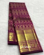 Purple Color Luxury Edition Pure Golden Zari Work Soft Banarasi Silk Saree with Classy Blouse Piece