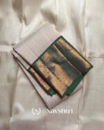 Cream Color Color Viral Pure Golden Zari Work Soft Banarasi Silk Saree with Classy Blouse Piece - Image 2