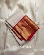 Cream Color Going Fast Pure Golden Zari Work Soft Banarasi Silk Saree with Classy Blouse Piece - Image 2