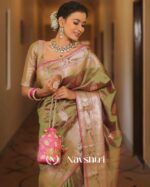 Green Color Recently Added Soft Banarasi Silk Saree with Classy Blouse Piece - Image 2