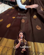 Lovely Brown Color Soft Banarasi Silk Saree With Pure Golden Zari Work & Classy Blouse Piece - Image 8