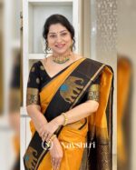 Yellow Color Recently Launched Soft Banarasi Silk Saree with Classy Blouse Piece - Image 5