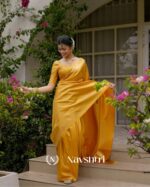 Yellow Color Just Released Soft Banarasi Silk Saree with Classy Blouse Piece - Image 2