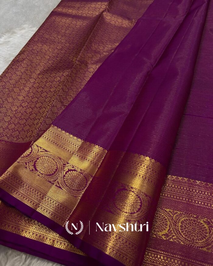 Rani Pink Color Just In Pure Golden Zari Work Soft Banarasi Silk Saree with Classy Blouse Piece - Image 3