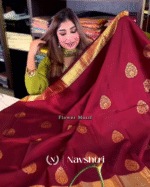 Trendy Wine Color Soft Banarasi Silk Saree With Pure Golden Zari Work & Classy Blouse Piece - Image 5