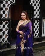 Blue Color Going Fast Soft Banarasi Silk Saree with Classy Blouse Piece - Image 5