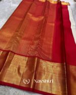 Cream Color Going Fast Pure Golden Zari Work Soft Banarasi Silk Saree with Classy Blouse Piece - Image 4