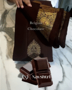 Lovely Brown Color Soft Banarasi Silk Saree With Pure Golden Zari Work & Classy Blouse Piece - Image 5