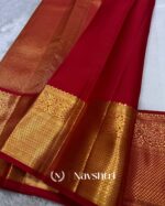 Cream Color Going Fast Pure Golden Zari Work Soft Banarasi Silk Saree with Classy Blouse Piece - Image 5