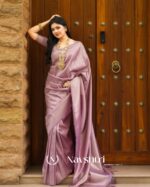 Light Purple Color Fresh Arrival Soft Banarasi Silk Saree with Classy Blouse Piece - Image 2