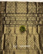 Black Color Just Released Pure Golden Zari Work Soft Banarasi Silk Saree with Classy Blouse Piece - Image 8