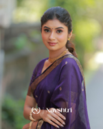 Navy Blue Color Premium Cotton Silk Saree With Classy Blouse - Image 2