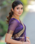 Navy Blue Color Premium Cotton Silk Saree With Classy Blouse - Image 7