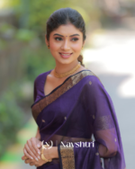 Navy Blue Color Premium Cotton Silk Saree With Classy Blouse - Image 8