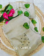 Winsome Beige Jimmy Choo Hand Work Saree