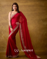Excellent Red Rangoli Silk Saree With Inimitable Blouse Piece