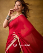 Excellent Red Rangoli Silk Saree With Inimitable Blouse Piece - Image 5
