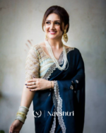 Blue Color Georgette Saree with Embroidery Design - Image 5