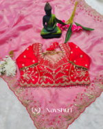 Seraglio Pink Fendy Silk Sequence Embroidery Work Saree With Stitched Blouse - Image 5