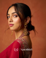 Dulcet Red Rangoli Silk Saree With Resplendent Blouse Piece - Image 6