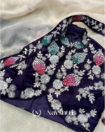 Vibrant Beige Rangoli Silk Sequence Embroidery Work Saree With Stitched Blouse - Image 6