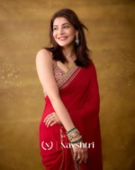 Excellent Red Rangoli Silk Saree With Inimitable Blouse Piece - Image 7